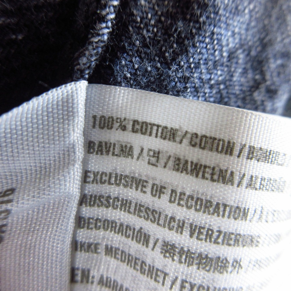 Abercrombie & Fitch Denim Skirt Womens 25/0 Black Acid Wash Button Front Mini - Picture 9 of 10